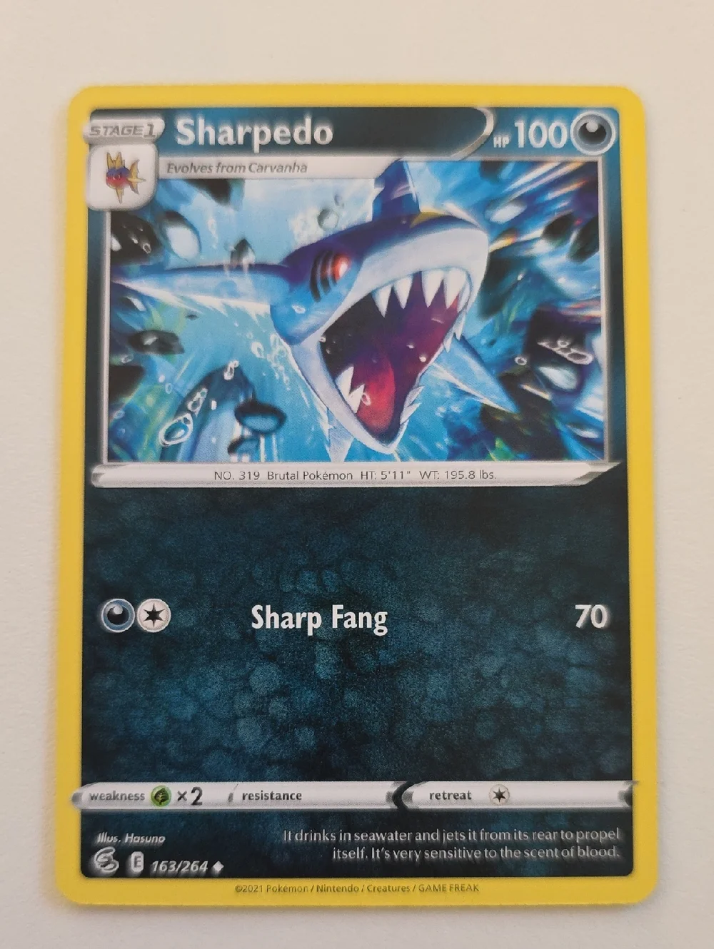 Pokemon Carvanha And Sharpedo Card Set